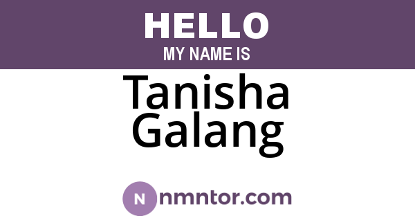 Tanisha Galang