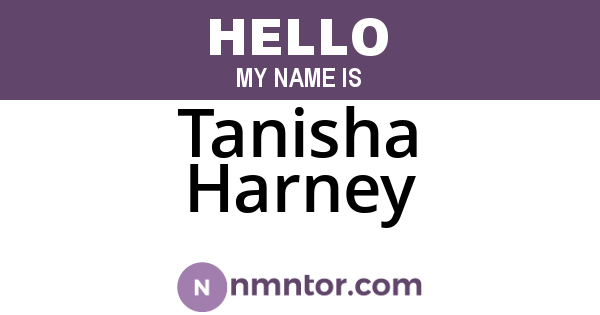 Tanisha Harney
