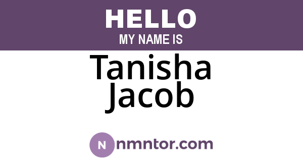 Tanisha Jacob