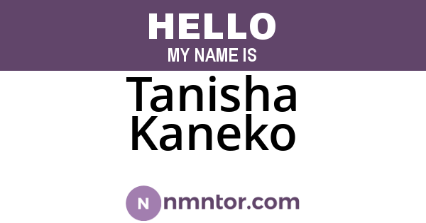 Tanisha Kaneko