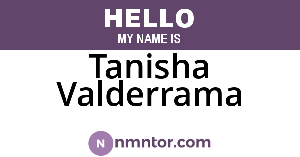 Tanisha Valderrama