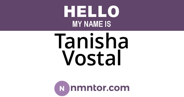 Tanisha Vostal