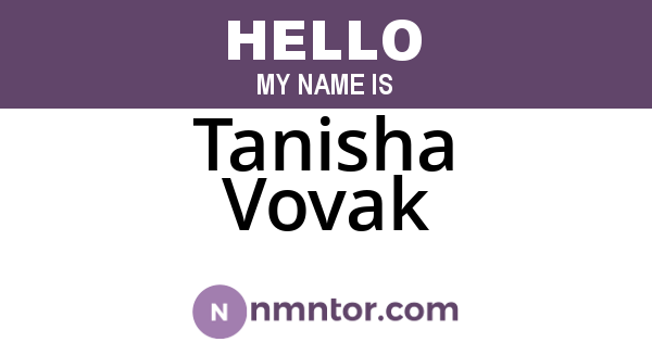 Tanisha Vovak
