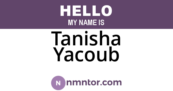 Tanisha Yacoub