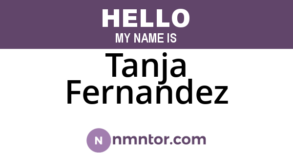 Tanja Fernandez