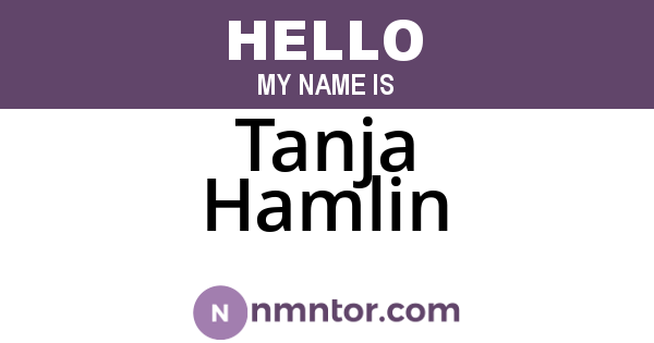 Tanja Hamlin