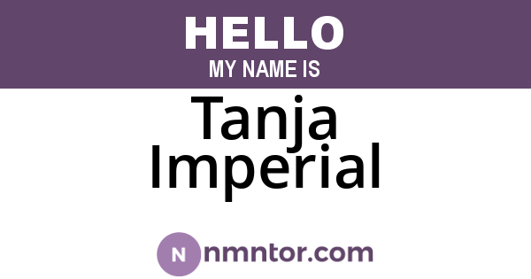 Tanja Imperial