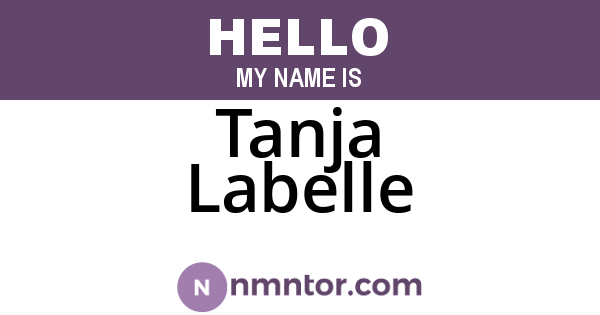 Tanja Labelle