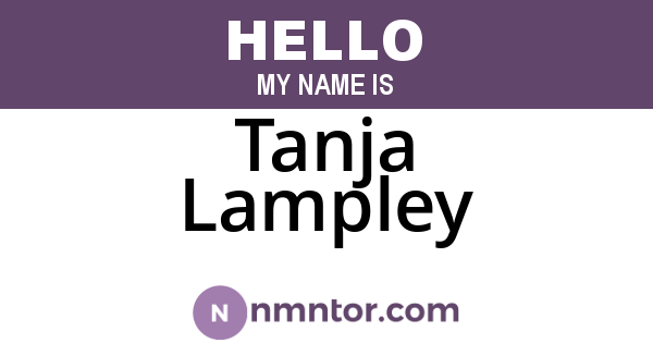 Tanja Lampley