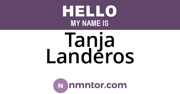 Tanja Landeros