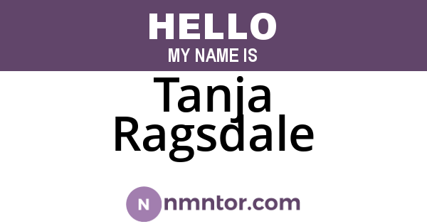 Tanja Ragsdale