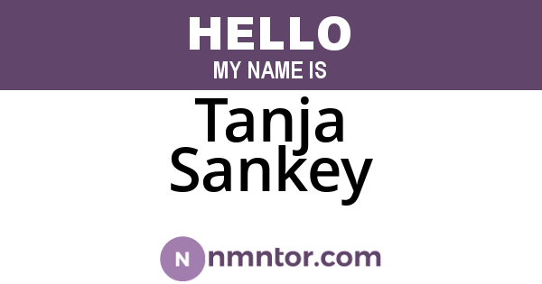 Tanja Sankey