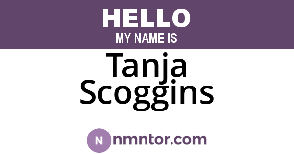 Tanja Scoggins