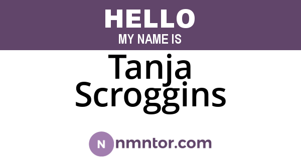 Tanja Scroggins