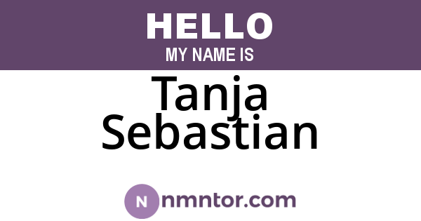 Tanja Sebastian