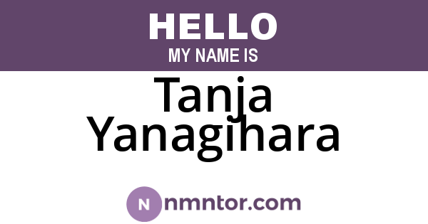 Tanja Yanagihara
