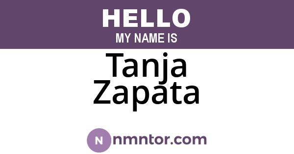 Tanja Zapata