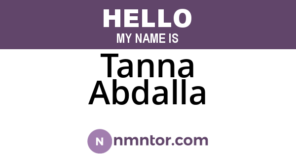 Tanna Abdalla