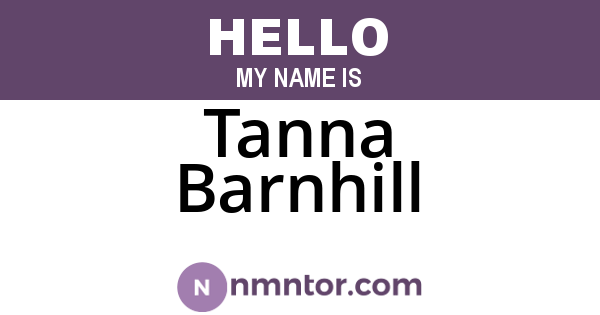 Tanna Barnhill
