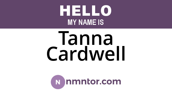 Tanna Cardwell