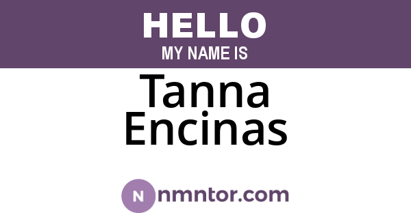 Tanna Encinas