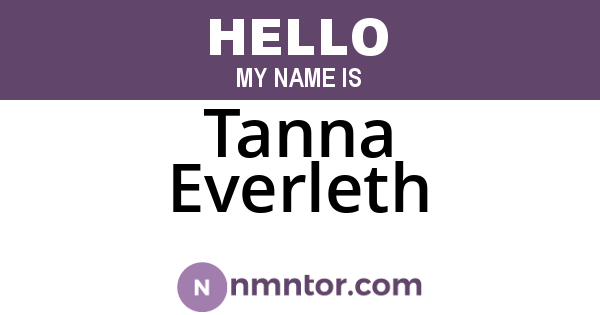 Tanna Everleth