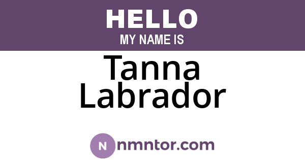 Tanna Labrador