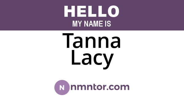Tanna Lacy