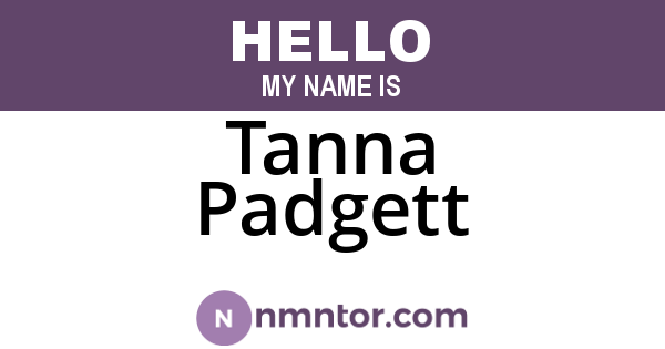 Tanna Padgett