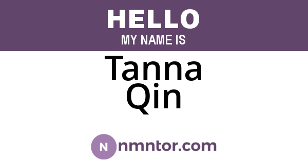 Tanna Qin