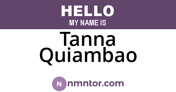 Tanna Quiambao