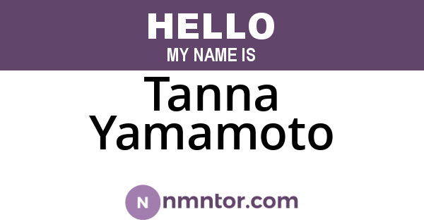 Tanna Yamamoto