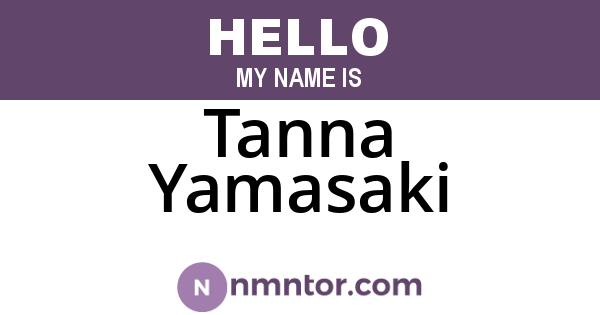 Tanna Yamasaki