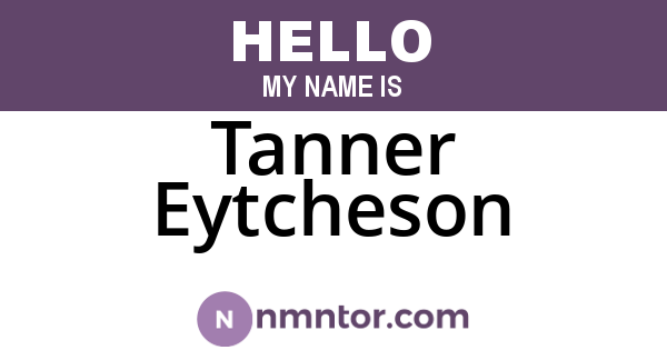 Tanner Eytcheson