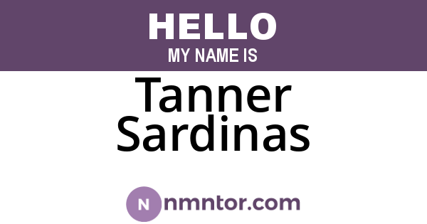 Tanner Sardinas