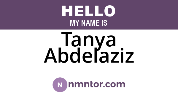 Tanya Abdelaziz