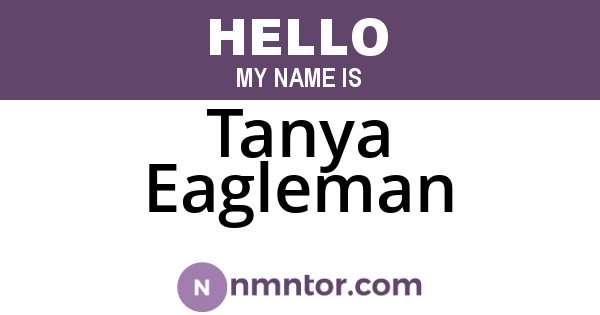 Tanya Eagleman
