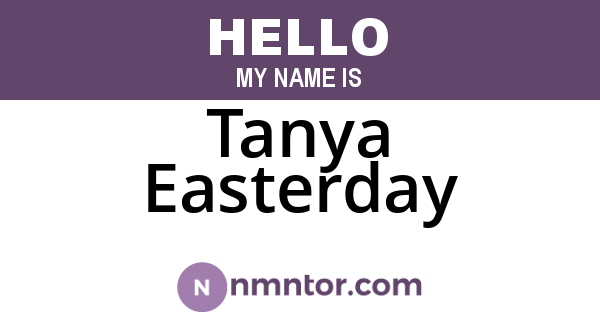 Tanya Easterday