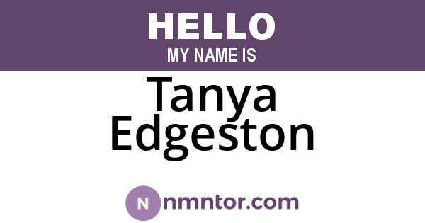 Tanya Edgeston