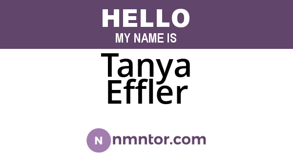 Tanya Effler
