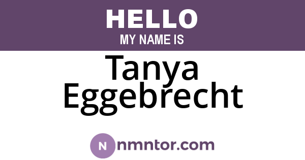 Tanya Eggebrecht