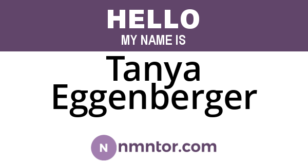Tanya Eggenberger