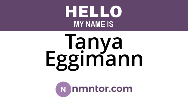 Tanya Eggimann