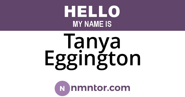 Tanya Eggington