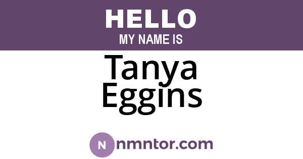 Tanya Eggins