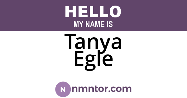 Tanya Egle
