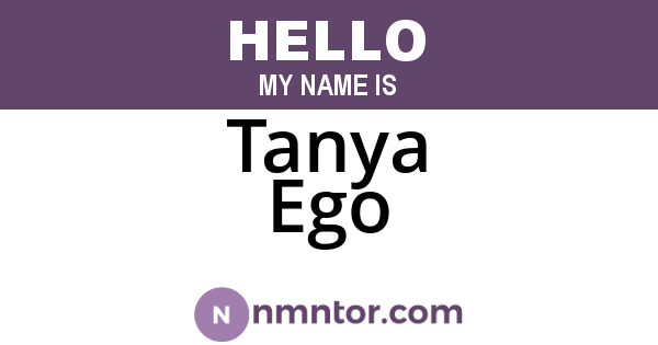 Tanya Ego