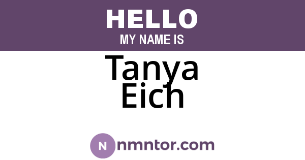 Tanya Eich