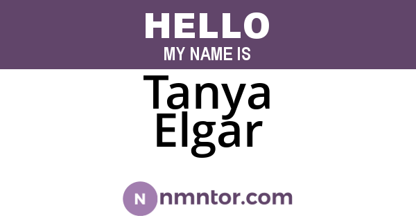 Tanya Elgar