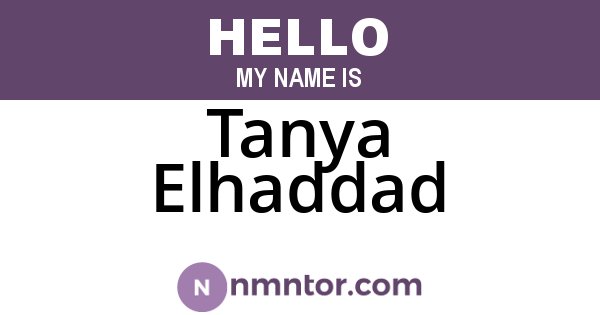 Tanya Elhaddad